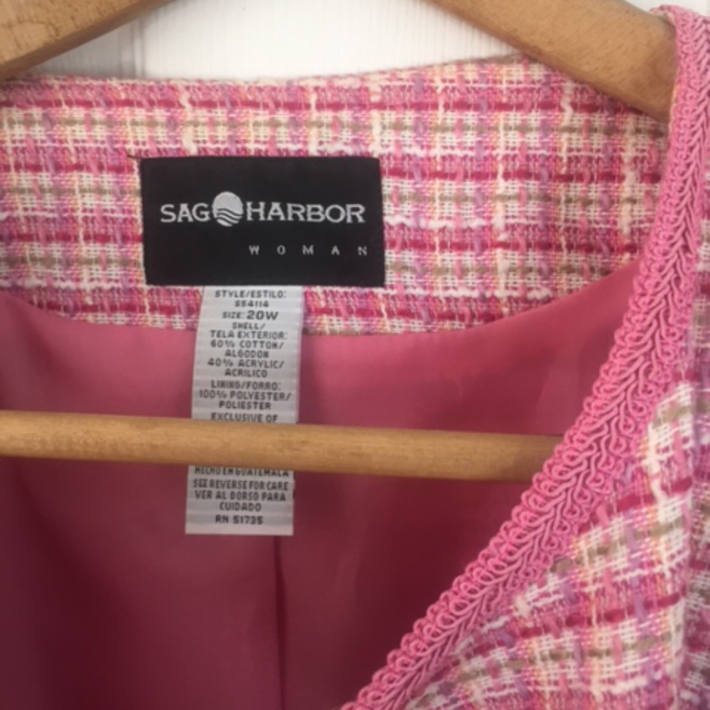 Sag Harbor Pink Suit or pant Jacket